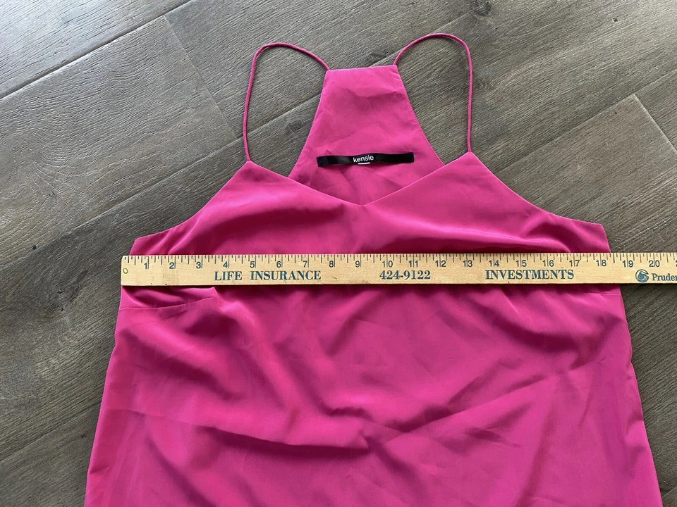 Top Kensie Magenta Rosa Fluido Sin Mangas-Mediano Foto 4 de 4