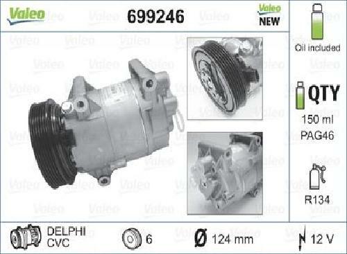 Original VALEO Air Conditioning Compressor 699246 For Nissan Renault