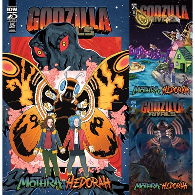Godzilla Rivals: Mothra vs Hedorah (2024) 1 | IDW Publishing | COVER SELECT