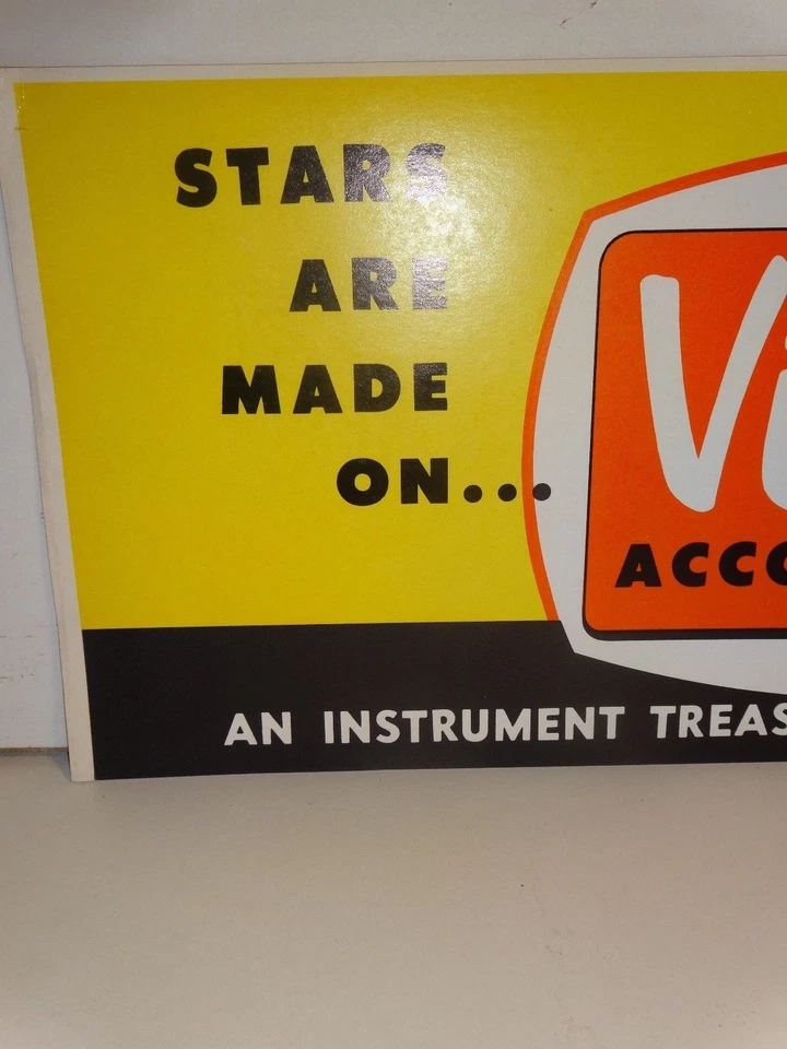 Vintage Pancordion Video Accordion 22.5" X 7 1/4" advertising Print sign  RARE - Image 4 of 4