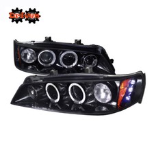 For Honda Accord 94-97 24 Dr Drl Smoked Lens Blk Projector Halo Led Headlights For Honda Accord 94-97 24 Dr Drl Smoked Lens Blk Projector Halo Led Headlights