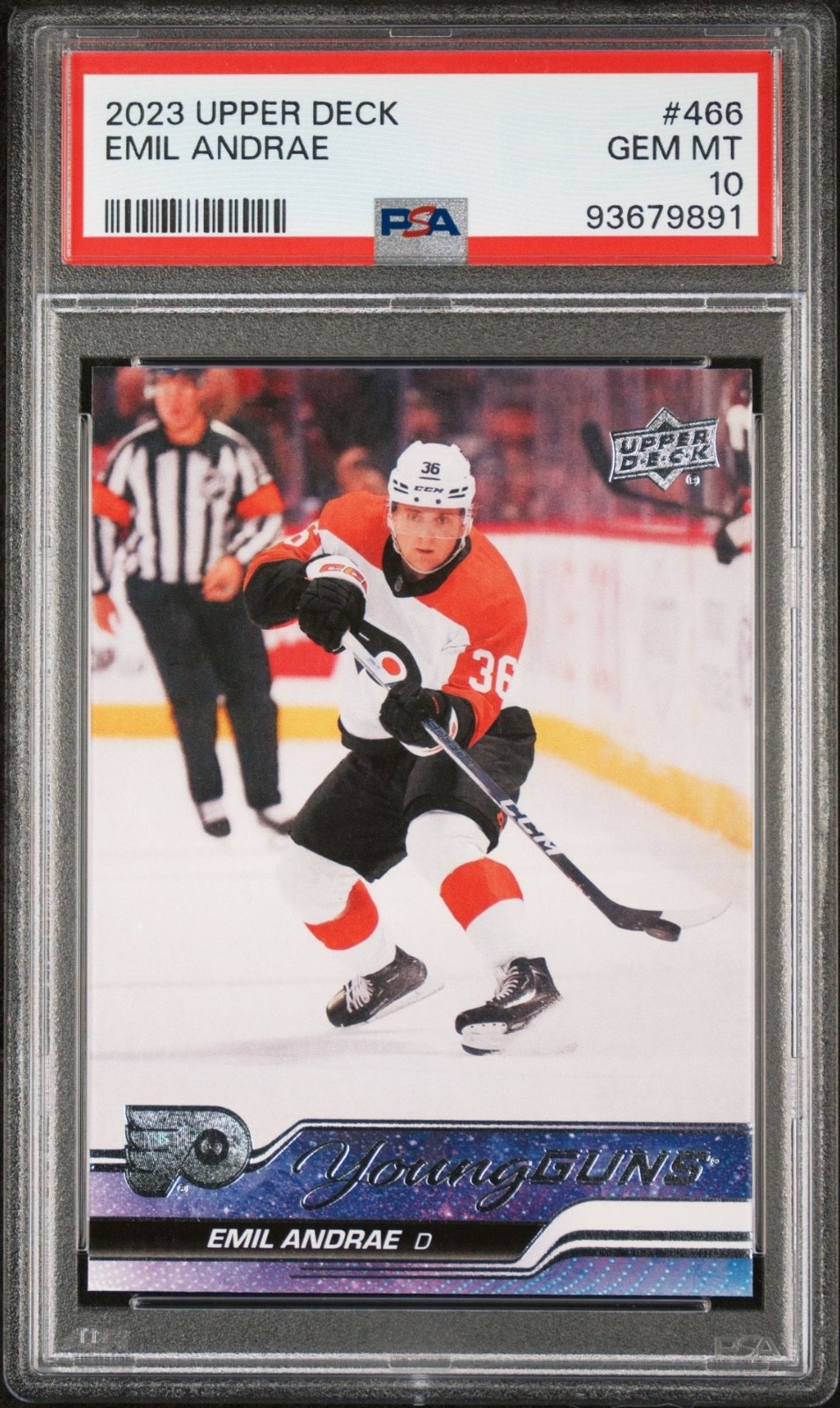 2023-24 Upper Deck Emil Andrae Young Guns #465 PSA 10 GEM MT (RC)