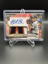 Hunter Brown 2023 Topps Inception Rookie Patch Auto /25 Houston Astros