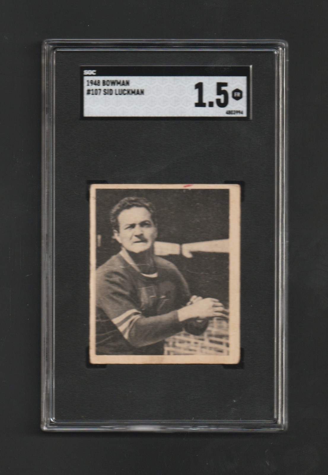 1948 Bowman SID LUCKMAN RC #107 ~ Chicago Bears HOF ~ SGC Graded ~ TOUGH ~ Look!