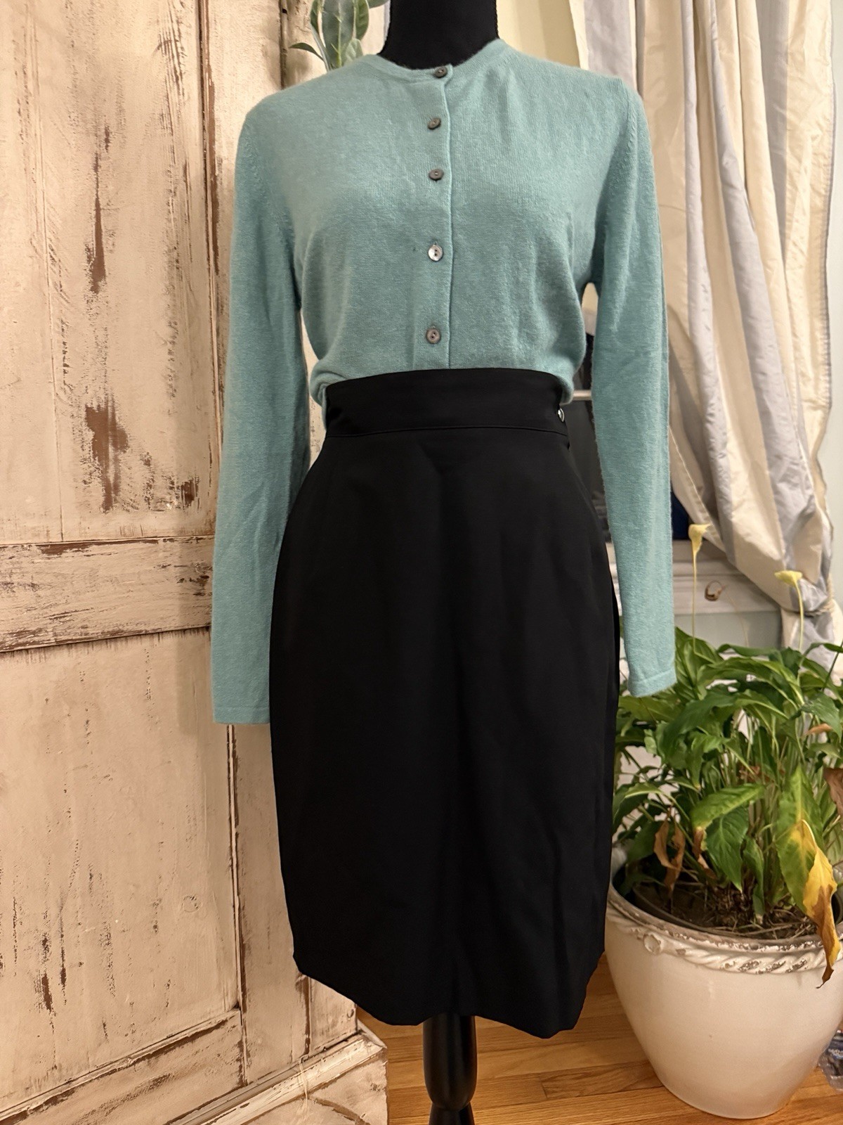 Claude Montana, State Of Claude Montana Vintage Pencil Skirt Black Women’s Size 6 Made In Italy