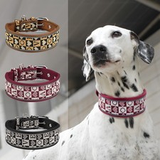 Reflective Dog Collar Soft Padded Nylon Pet Collars for Medium and Large Dogs