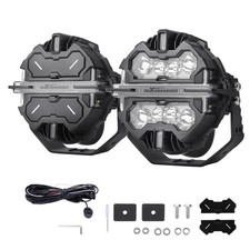 3.557 Inch Rgb Led Off-road Lights Spot Beam W Amber Drl For Jeep Wrangler 3.557 Inch Rgb Led Off-road Lights Spot Beam W Amber Drl For Jeep Wrangler