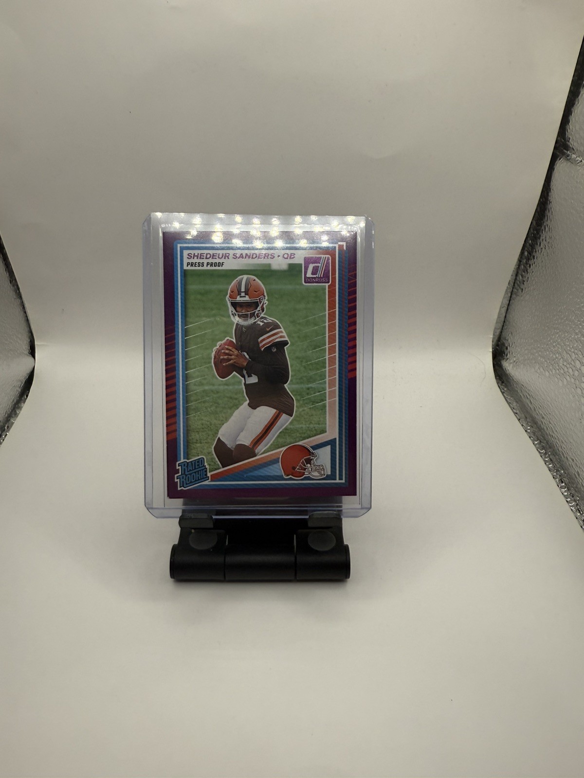 2025 Panini Donruss - Rated Rookie Shedeur Sanders #306 Purple Press Proof (RC)