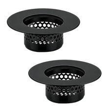 2Pcs Polished Silver Shiny Drain Strainer - Fits 1.25"-1.60" Hole Stainless...