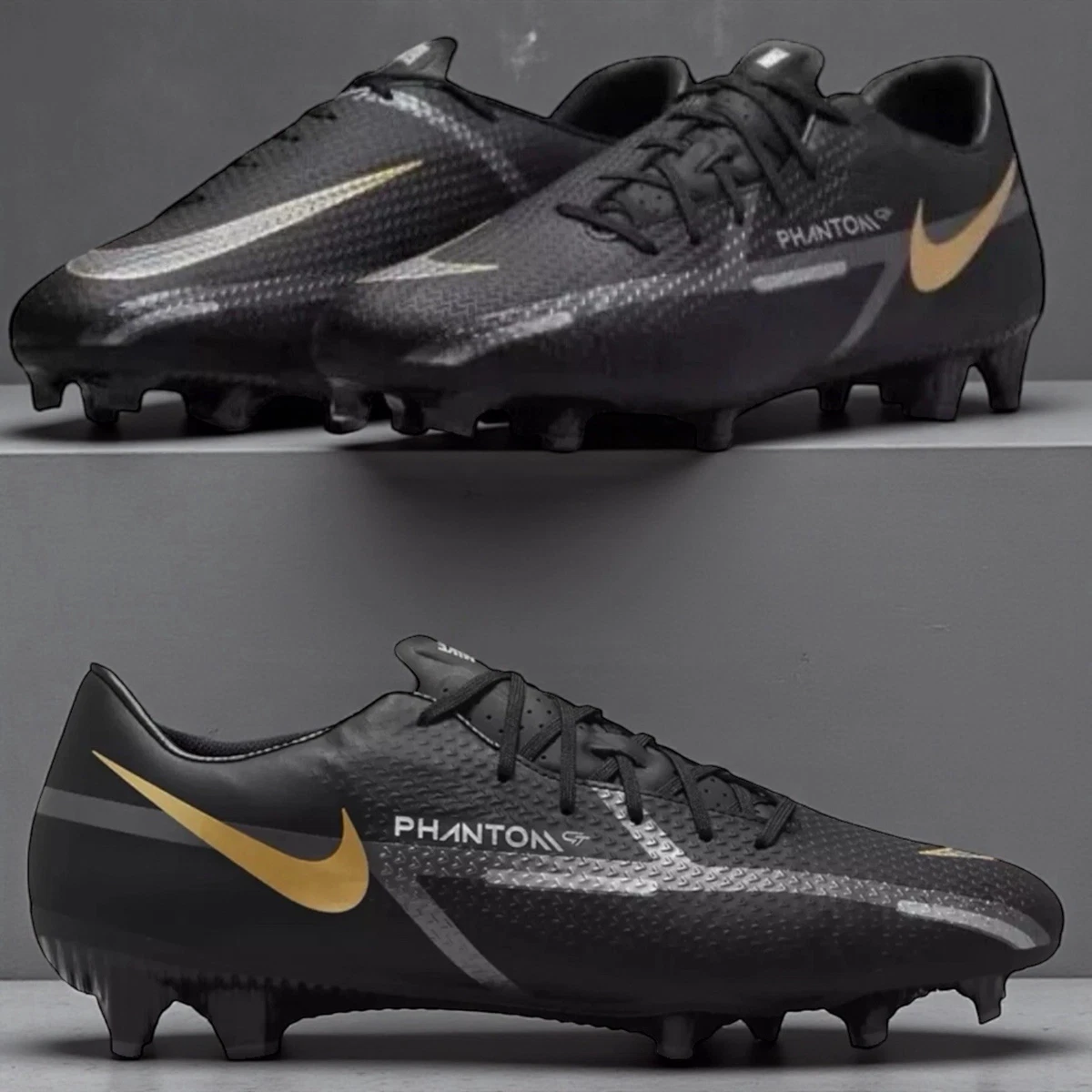 Nike Phantom GT ブラック/ゴールド Preços baixos em Nike Phantom GT2 Academy MG Black Metallic Gold