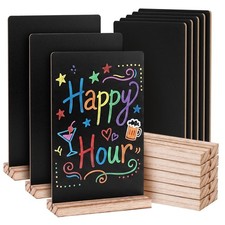 8 Pack 5.1x7.9 Inch Double-Sided Tabletop Chalkboard Signs 5.1x7.9" 8