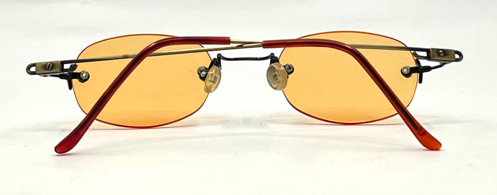 Masters Rimless Sunglasses–Solid Orange/Amber Tin… - image 11