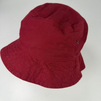 CARBON Jungen Rote Baumwoll Bucket Hat Mit Belüfteten Seiten