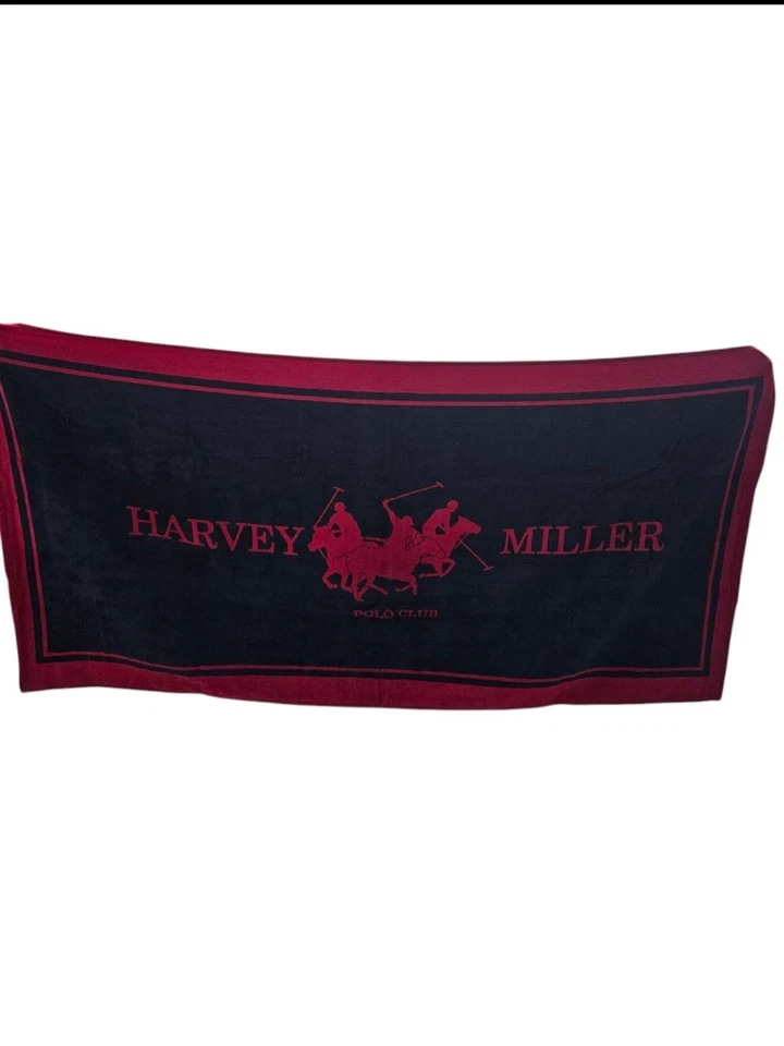 Harvey Miller Strandtuch 2er-Set - Neu- Badetuch - Handtuch Grün / Rot - Bild 4 von 4