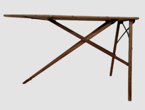 RARE Antique RID-JID Regular Wooden 54" Full Size Folding Ironing Board ~ Solid - Picture 5 of 5