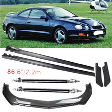 Carbon Fiber Front Bumper Lip Spoiler Side Skirt For Toyota Celica P