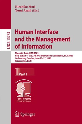 Hirohiko Mori (u. a.) | Human Interface and the Management of Information | Buch