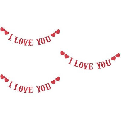 3 PCS Hochzeitstag Deko Valentinsbanner Dekorationen Für Hochzeitsfeiern