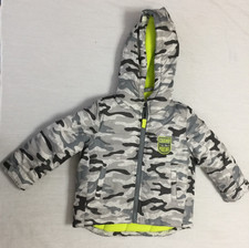 CARTERS JUST ONE YOU BOYS CAMO HOODED JACKET COAT SIZE 2T