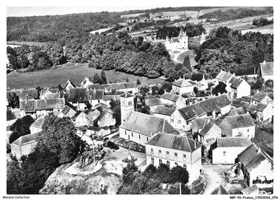 BBFP6-0470-71 - Mit dem Flugzeug über DRACY-les-COUCHES - Die Kirche - Die Schulen