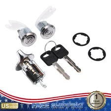 Ignition Key Switch For 92-96 Ford F150/F250/F350 2 Keys Ignition F3UZ1522050D