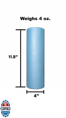 11.8 Inch Medium Density Foam Massage Roller - Light Blue Trigger Point Massa...
