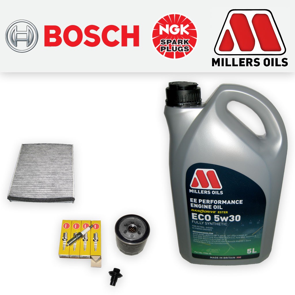 SERVICE KIT for FORD FOCUS MK3 1.6 TI-VCT OIL CABIN FILTERS PLUGS +OIL 2010-2012