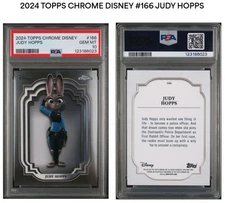 2024 TOPPS CHROME DISNEY SILVER JUDY HOPPS ZOOTOPIA #166 PSA 10 POP 1