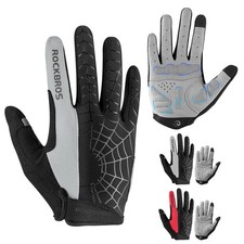 Full Finger Cycling Gloves Anti-Slip Shockproof Absorbing Mountain Bike Gloves