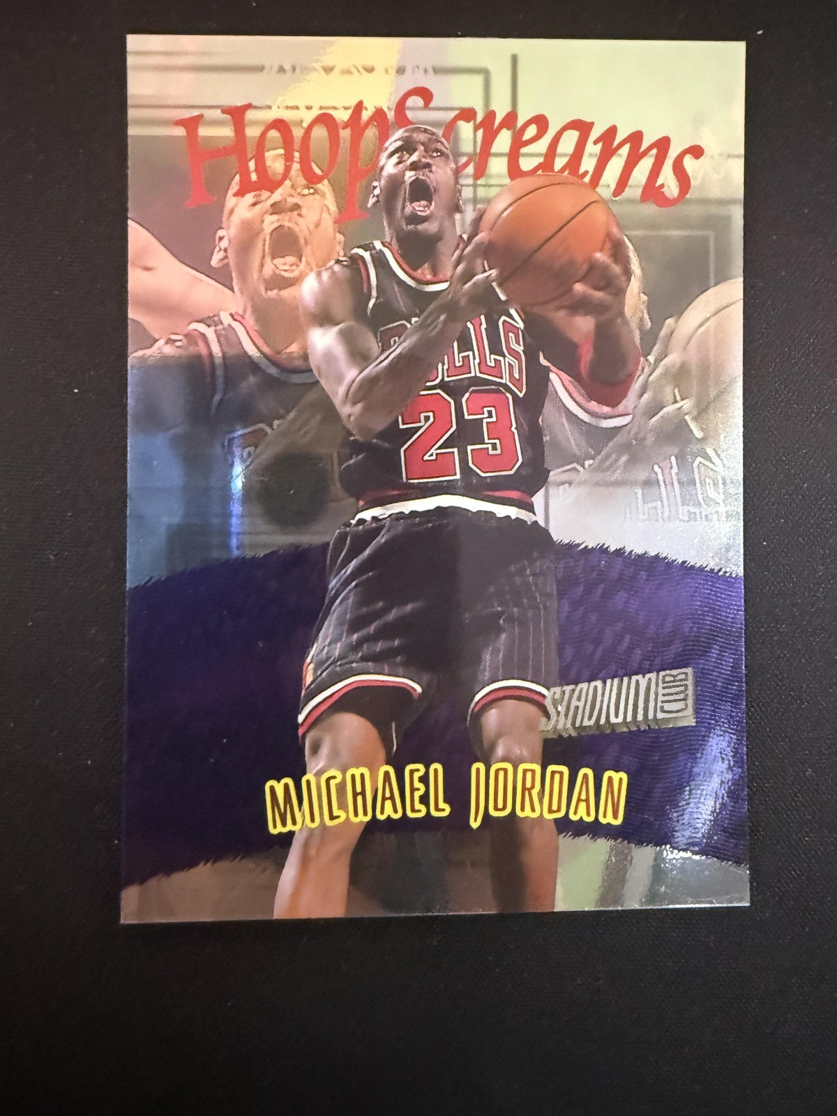 Michael Jordan Card Hoops Scream