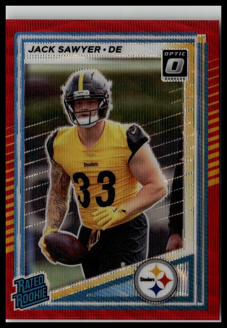 2025 Donruss #390 Jack Sawyer Press Proof Red Wave