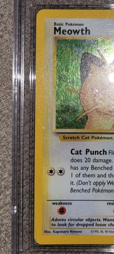 Pokemon Error Meowth Black Star Promo 10 Cgc 8 Additional Ink Big ...