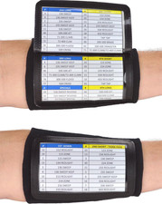 Adult Triple Wrist Coach, Football Wristbands for Plays, Baseball Wristbands, QB