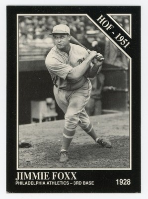 1991 Conlon Collection #2 Jimmie Foxx Philadelphia Athletics ** Corner Damage **