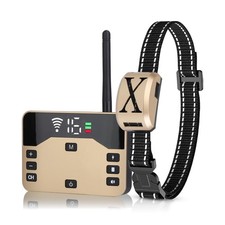 Moclever 2-in-1 Wireless Electric Dog Fence Remote Training Collar  Smart C...