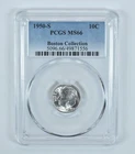 1950-S Roosevelt Dime Boston Collection MS66 PCGS Blue Label *1456