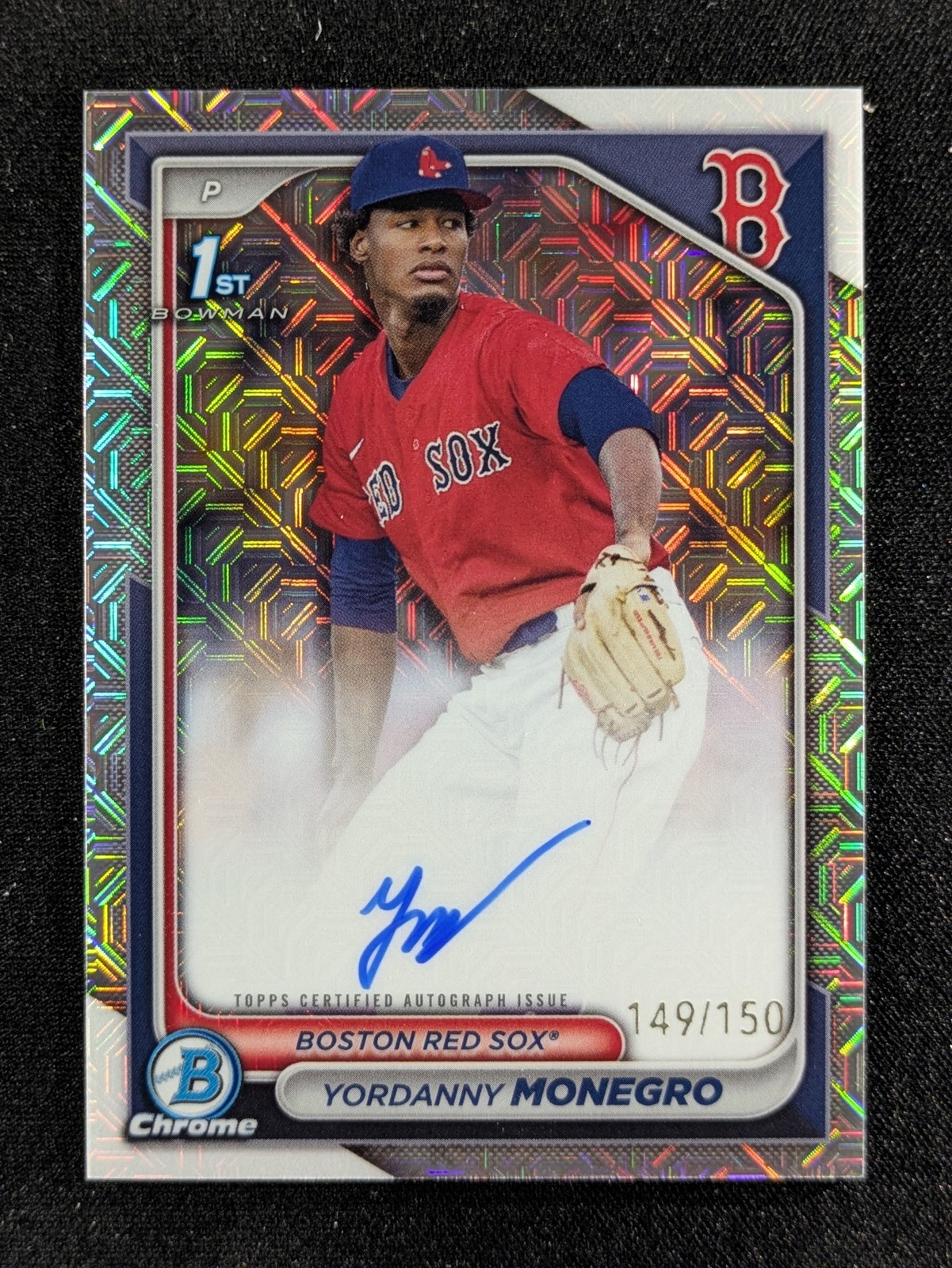 2024 Bowman Chrome YORDANNY MONEGRO 149/150 1st Bowman Auto HTA Choice #CPA-YM