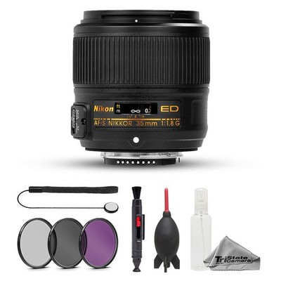 Nikon AF-S NIKKOR 35mm f/1.8G ED Lens - 7pc Essentials Bundle | eBay