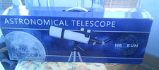 HEXEUM Telescope 80mm Aperture 600mm Astronomical Portable Refracting - WHITE