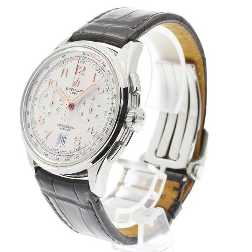 BREITLING PREMIER B01 CHRONOGRAPH 42 AB0145 42mm SS Beige #C2685
