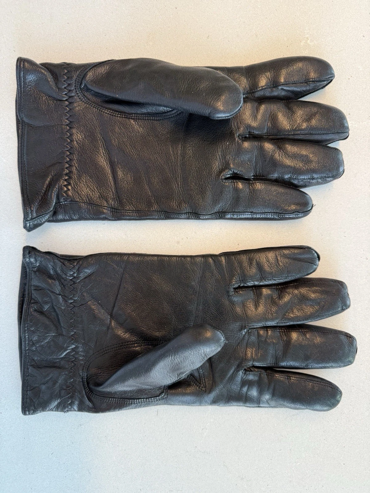 Bloomingdales Men's Cashmere Lined Leather Gloves - Size XL - Black