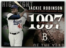 2015 TOPPS UPDATE #H-83 JACKIE ROBINSON HIGHLIGHT OF THE YEAR BROOKLYN DODGERS