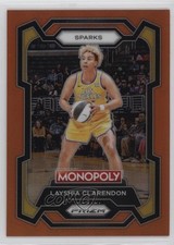 2024 Panini Prizm Monopoly WNBA Orange Prizm 49/124 Layshia Clarendon #57 1cn6