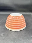 PYREX Pink & White Rainbow Stripes #402 Nesting Mixing Bowl 1 1/2 Q NO FADING