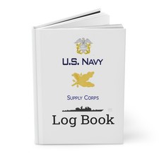 US Navy Supply Corps Officer Log Book Emblem Journal