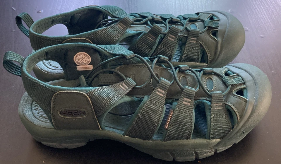 Женские темно-зеленые пляжные прогулочные походные сандалии Keen Newport H2 размер 10 - Изображение 4 из 4