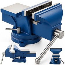 Schraubstock 125 mm - mit Amboss - drehbar 360&deg;, Werkbankschraubstock