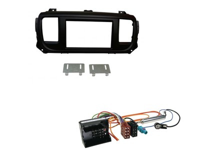 Radioeinbauset Doppel DIN Autoradio für Peugeot Expert Traveller ab 2016