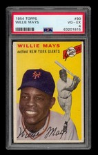 1954 Topps Set-Break # 90 Willie Mays PSA 4 VG-EX