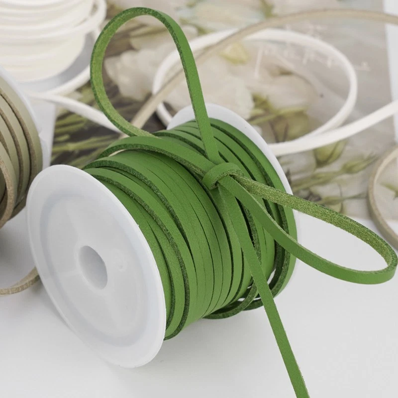 Smooth Surface Faux Suede Leather Velvet Cord Ribbon String Rope - 2.6mm*5M - Image 3 of 3